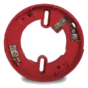 Base de bajo perfil, 3 terminales, 99 mm, rojo, para sirena/estrobo