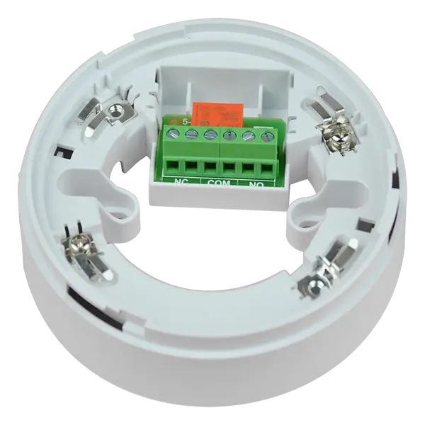 [484-001] Base con salida de relé unipolar, 7 terminales, 102 mm