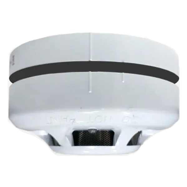 Detector de humo convencional, 12/24 V, 4 hilos, con base, salida de relé, homologado EN (copia)